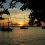 Sunset Kralendijk richting Klein Bonaire