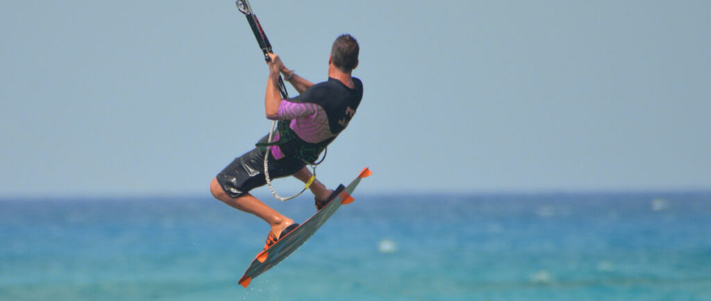 Kitesurfen sprong